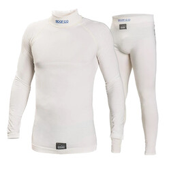 Sparco RW-6 Underwears - White MY21 (FIA), Size XS-S